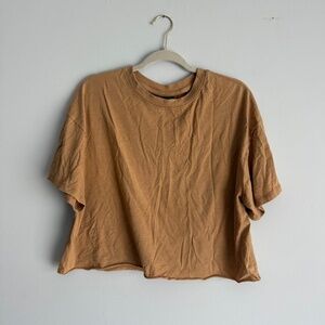 Wild Fable Crop T-shirt Mustard/burnt orange